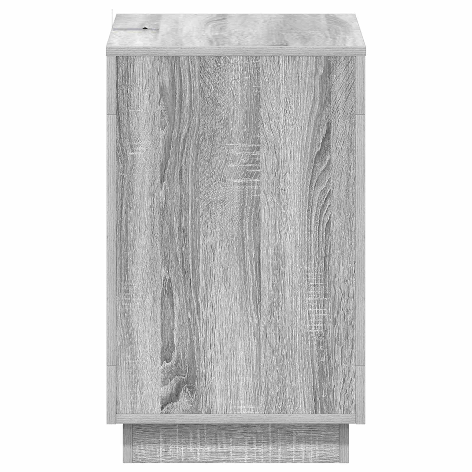 Bijzettafel Grijze Sonoma 60 x 40 x 65 cm Geconstrueerd hout