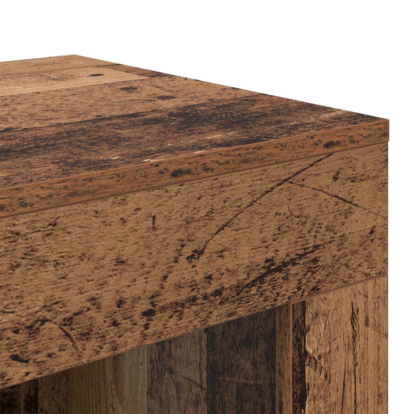 Bijzettafel Oudhout 60 x 40 x 65 cm Geconstrueerd hout