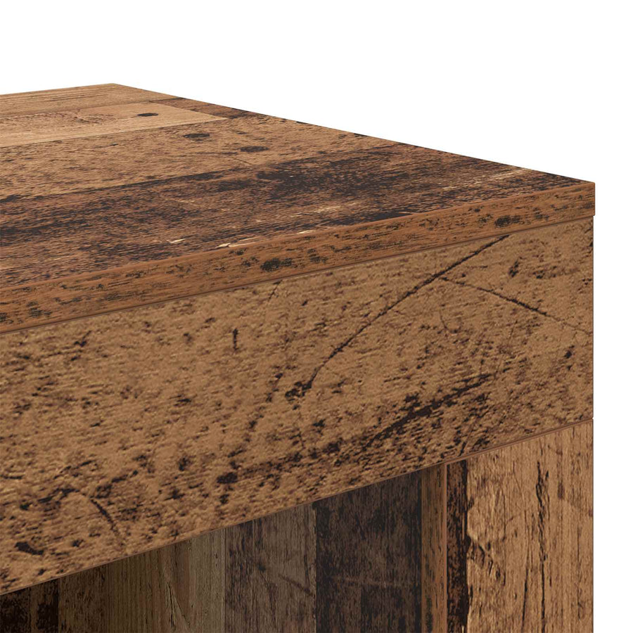 Bijzettafel Oudhout 60 x 40 x 65 cm Geconstrueerd hout