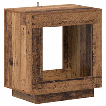 Bijzettafel Oudhout 60 x 40 x 65 cm Geconstrueerd hout