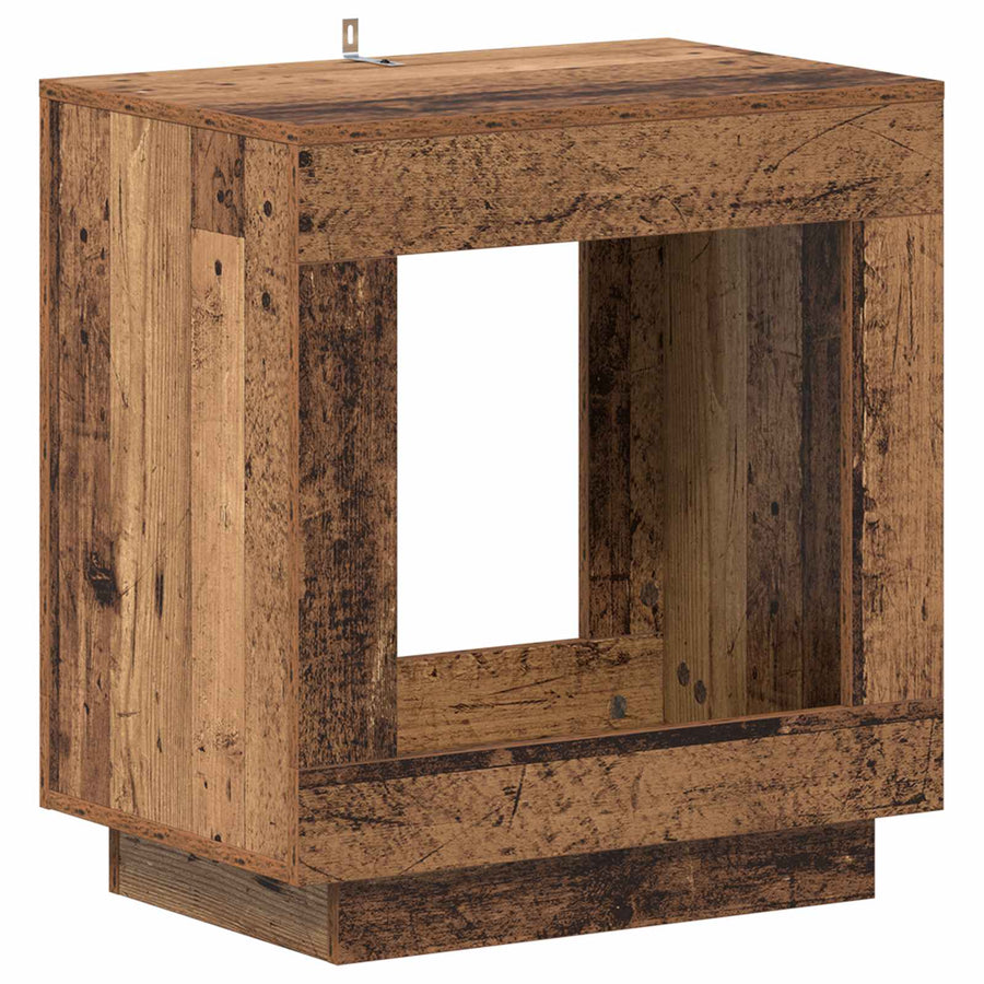 Bijzettafel Oudhout 60 x 40 x 65 cm Geconstrueerd hout