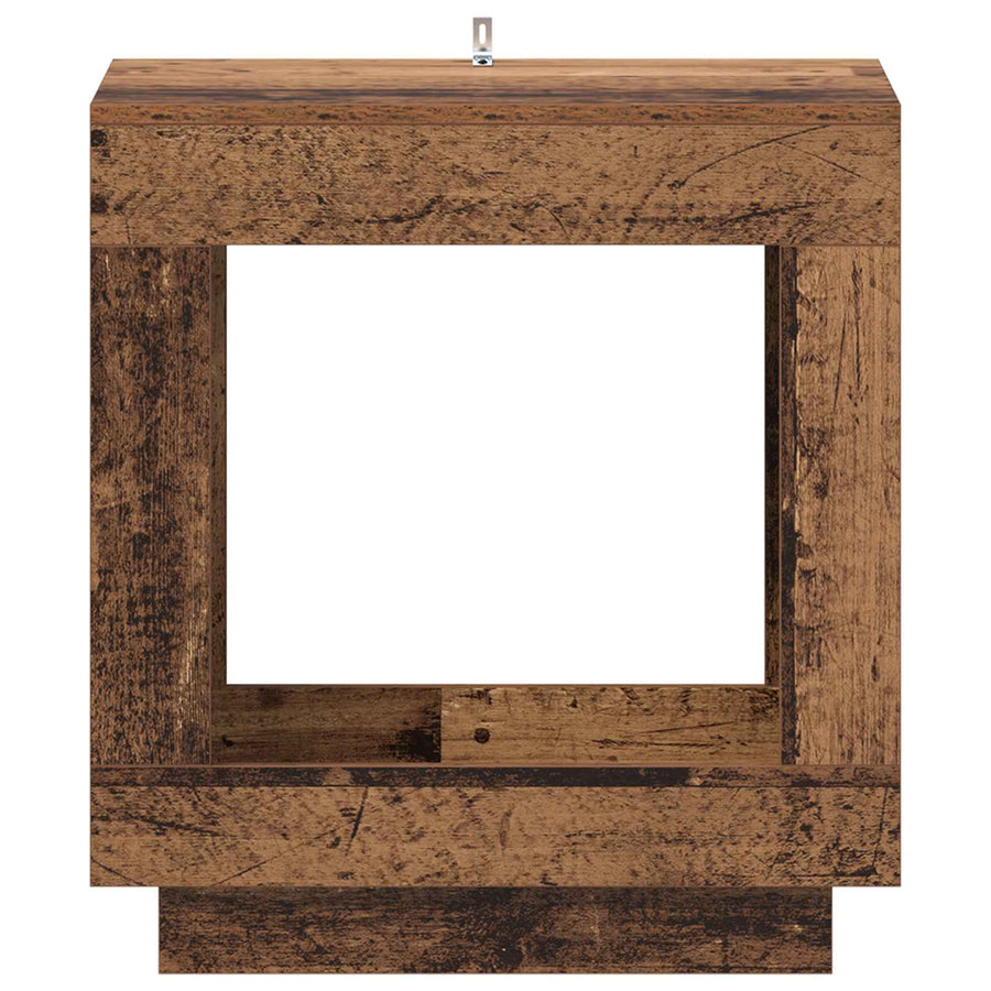 Bijzettafel Oudhout 60 x 40 x 65 cm Geconstrueerd hout