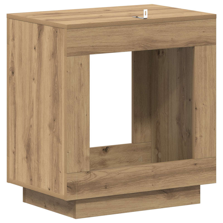 Bijzettafel Artisan Eik 60 x 40 x 65 cm Geconstrueerd hout