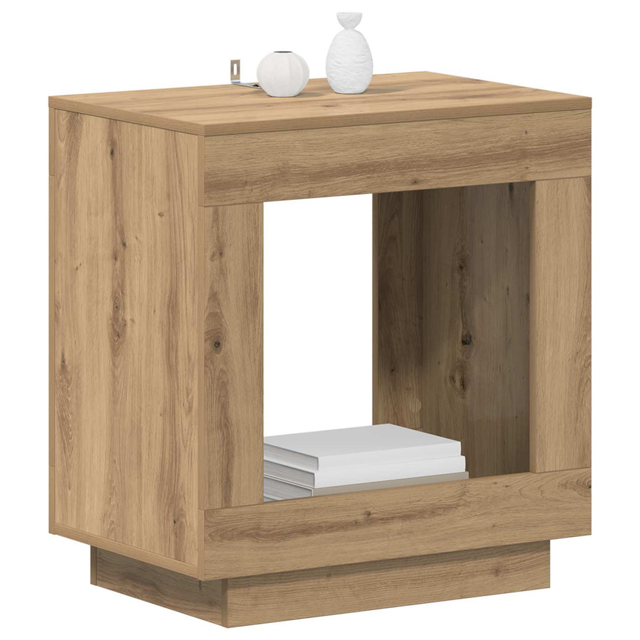 Bijzettafel Artisan Eik 60 x 40 x 65 cm Geconstrueerd hout