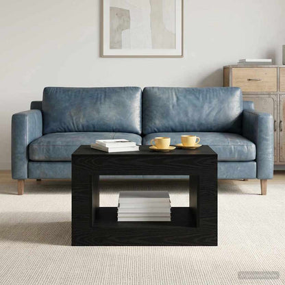 Coffee Table Zwart eiken 80.5 x 50 x 50 cm Engineered Wood