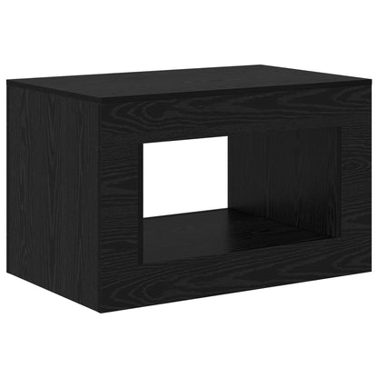 Coffee Table Zwart eiken 80.5 x 50 x 50 cm Engineered Wood