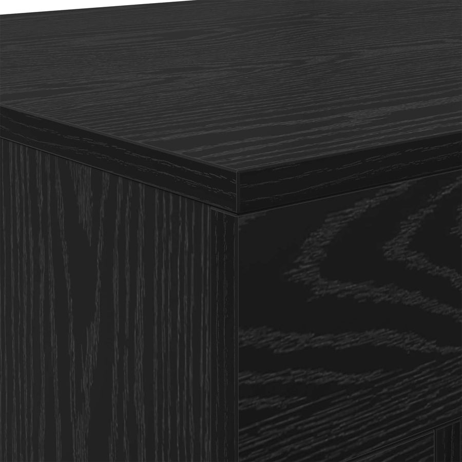 Coffee Table Zwart eiken 51.5 x 50 x 50 cm Engineered Wood