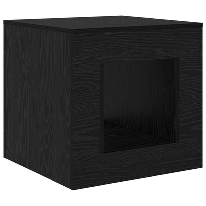 Coffee Table Zwart eiken 51.5 x 50 x 50 cm Engineered Wood