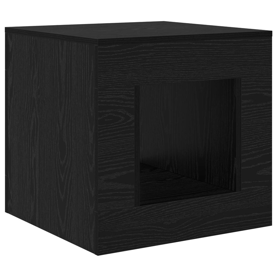 Coffee Table Zwart eiken 51.5 x 50 x 50 cm Engineered Wood