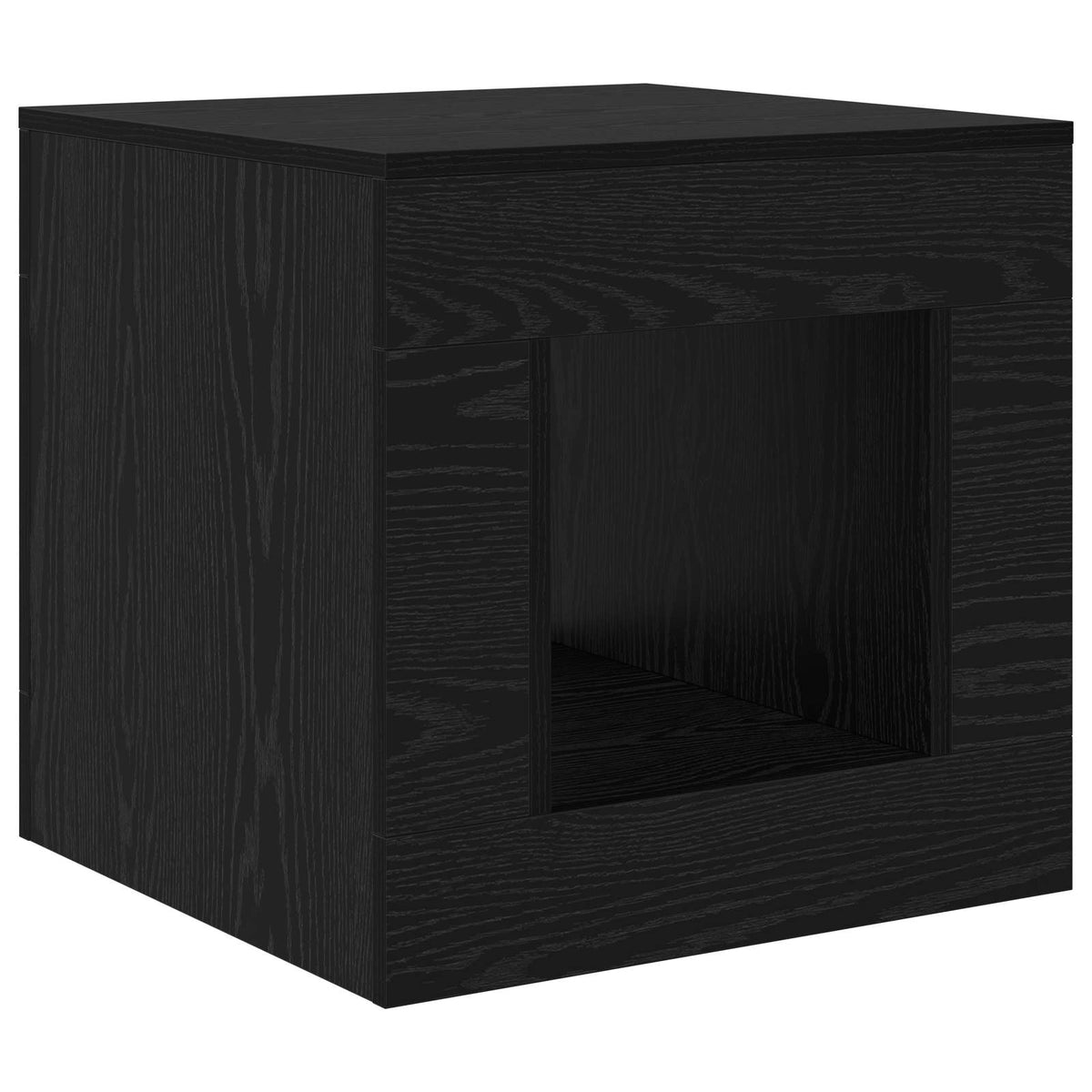 Coffee Table Zwart eiken 51.5 x 50 x 50 cm Engineered Wood