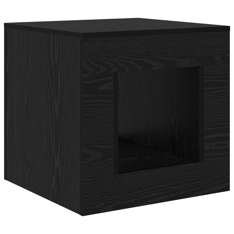 Coffee Table Zwart eiken 51.5 x 50 x 50 cm Engineered Wood