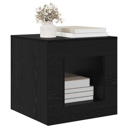 Coffee Table Zwart eiken 51.5 x 50 x 50 cm Engineered Wood