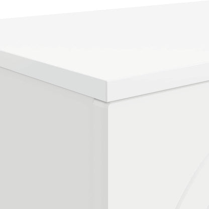 Salontafel Wit 102 x 35 x 75 cm Bewerkt hout