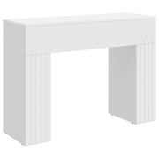 Salontafel wit 102x35x75 cm bewerkt hout