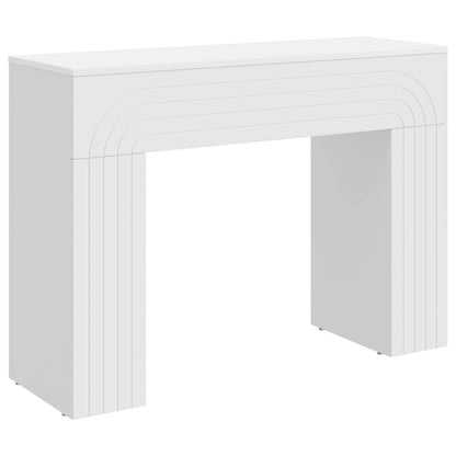 Salontafel Wit 102 x 35 x 75 cm Bewerkt hout