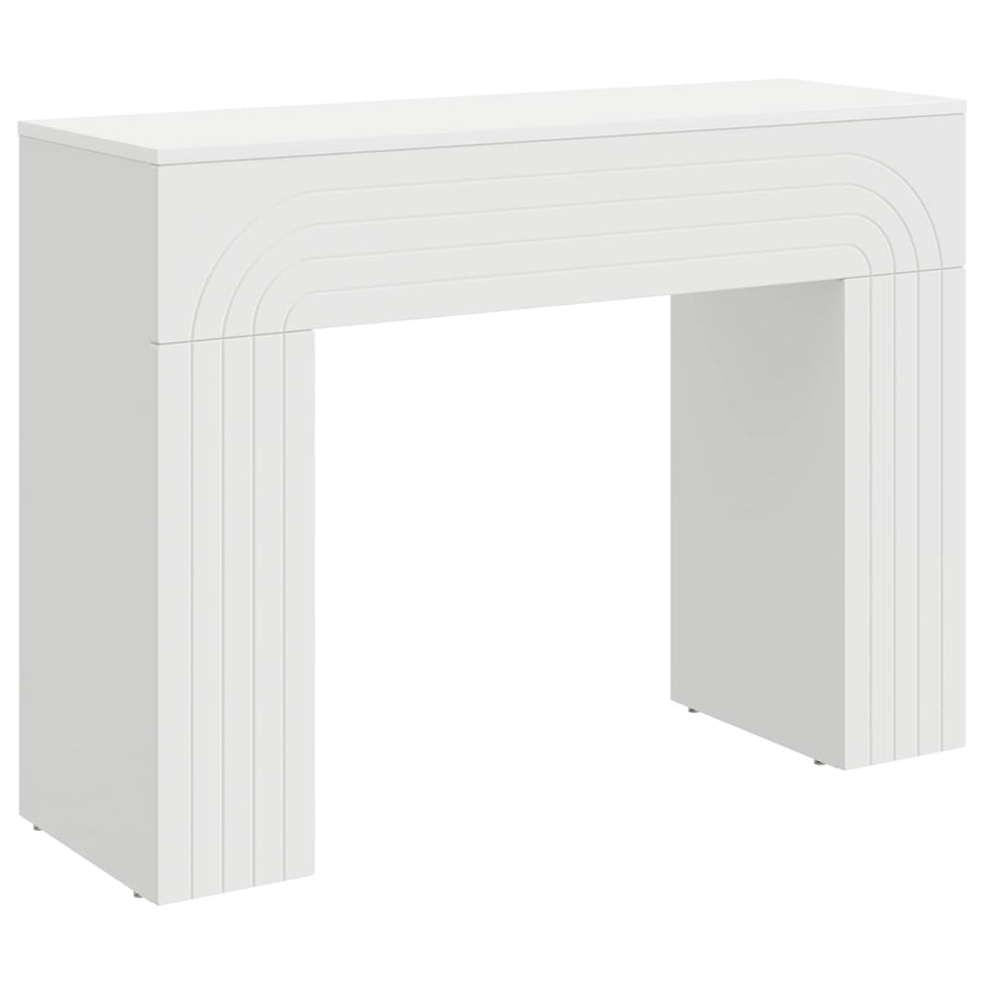 Salontafel Wit 102 x 35 x 75 cm Bewerkt hout