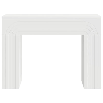 Salontafel Wit 102 x 35 x 75 cm Bewerkt hout