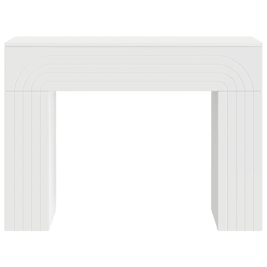 Salontafel Wit 102 x 35 x 75 cm Bewerkt hout