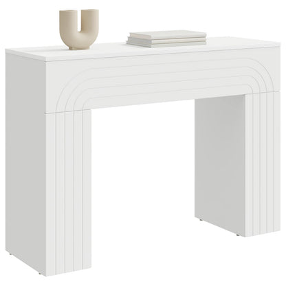 Salontafel Wit 102 x 35 x 75 cm Bewerkt hout