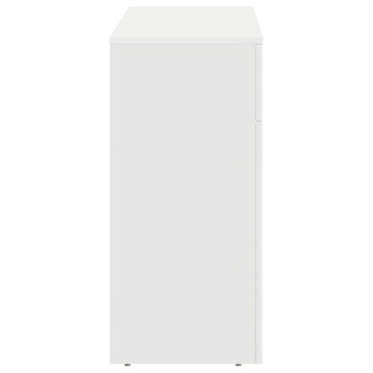 Salontafel Wit 102 x 35 x 75 cm Bewerkt hout