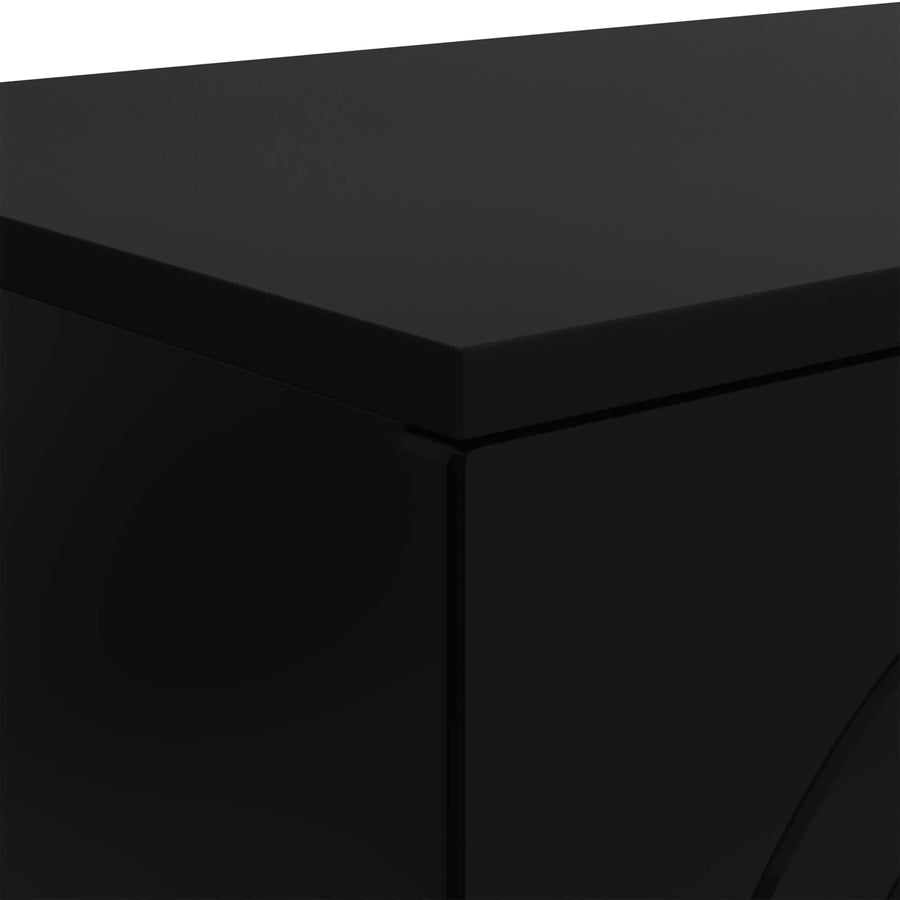 Salontafel Zwart 102 x 35 x 75 cm Bewerkt hout