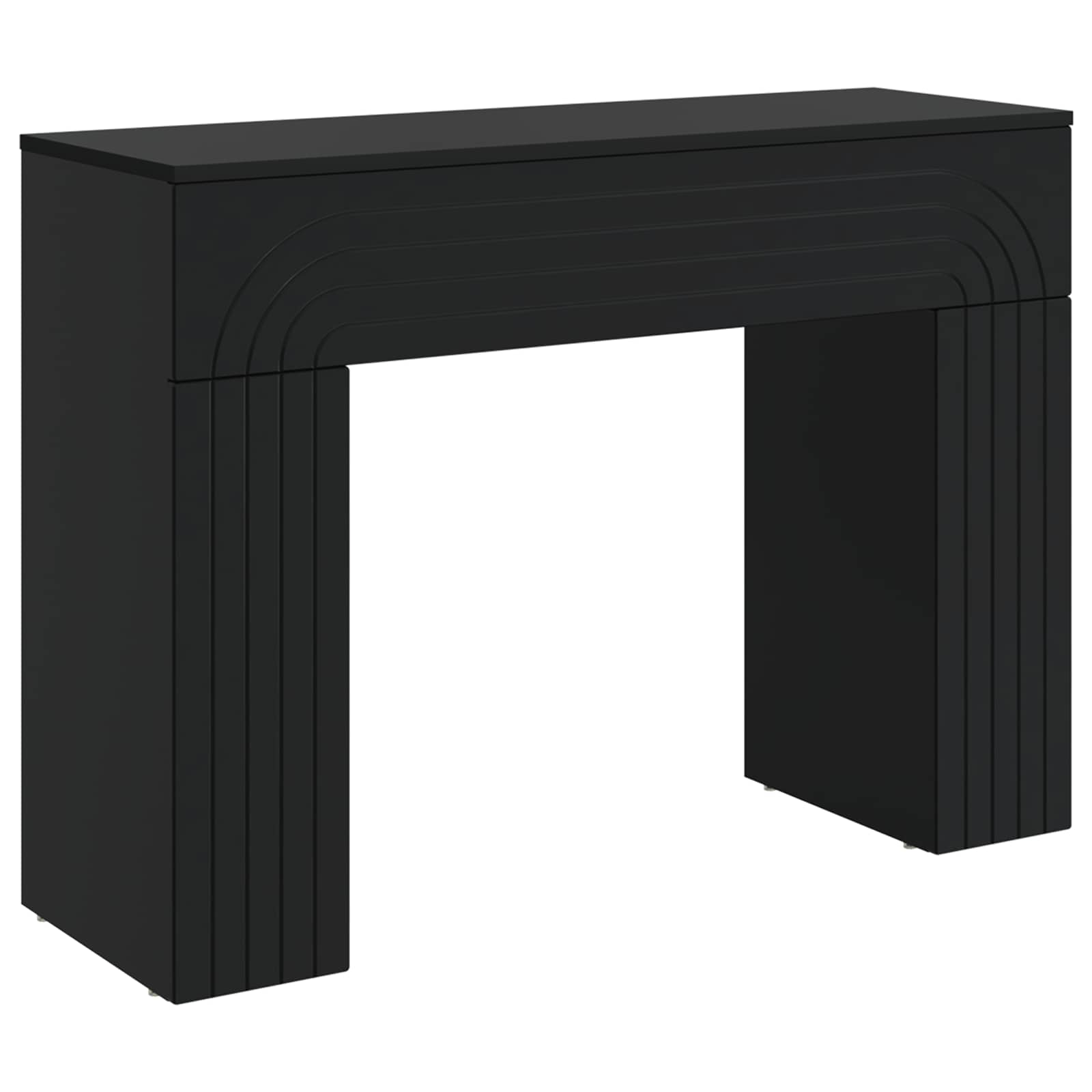 Salontafel Zwart 102 x 35 x 75 cm Bewerkt hout