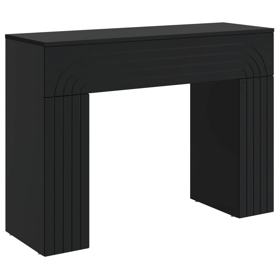 Salontafel Zwart 102 x 35 x 75 cm Bewerkt hout