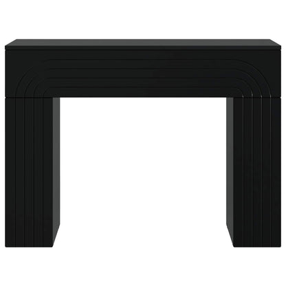 Salontafel Zwart 102 x 35 x 75 cm Bewerkt hout