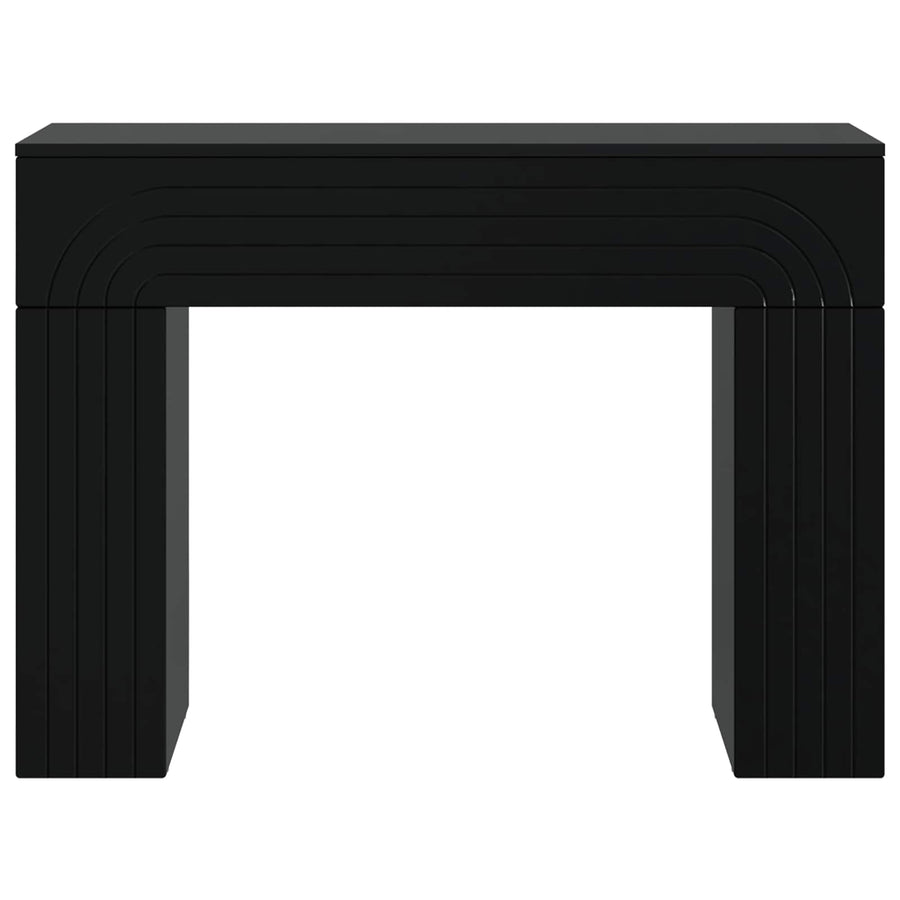 Salontafel Zwart 102 x 35 x 75 cm Bewerkt hout