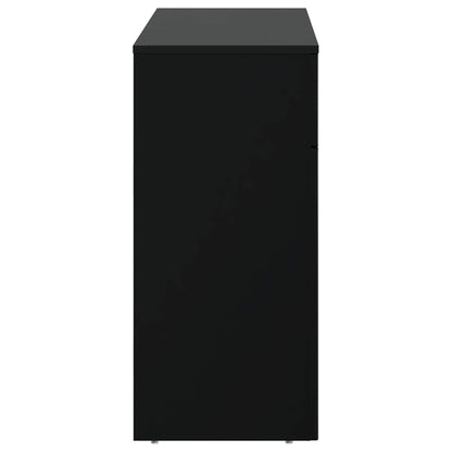 Salontafel Zwart 102 x 35 x 75 cm Bewerkt hout