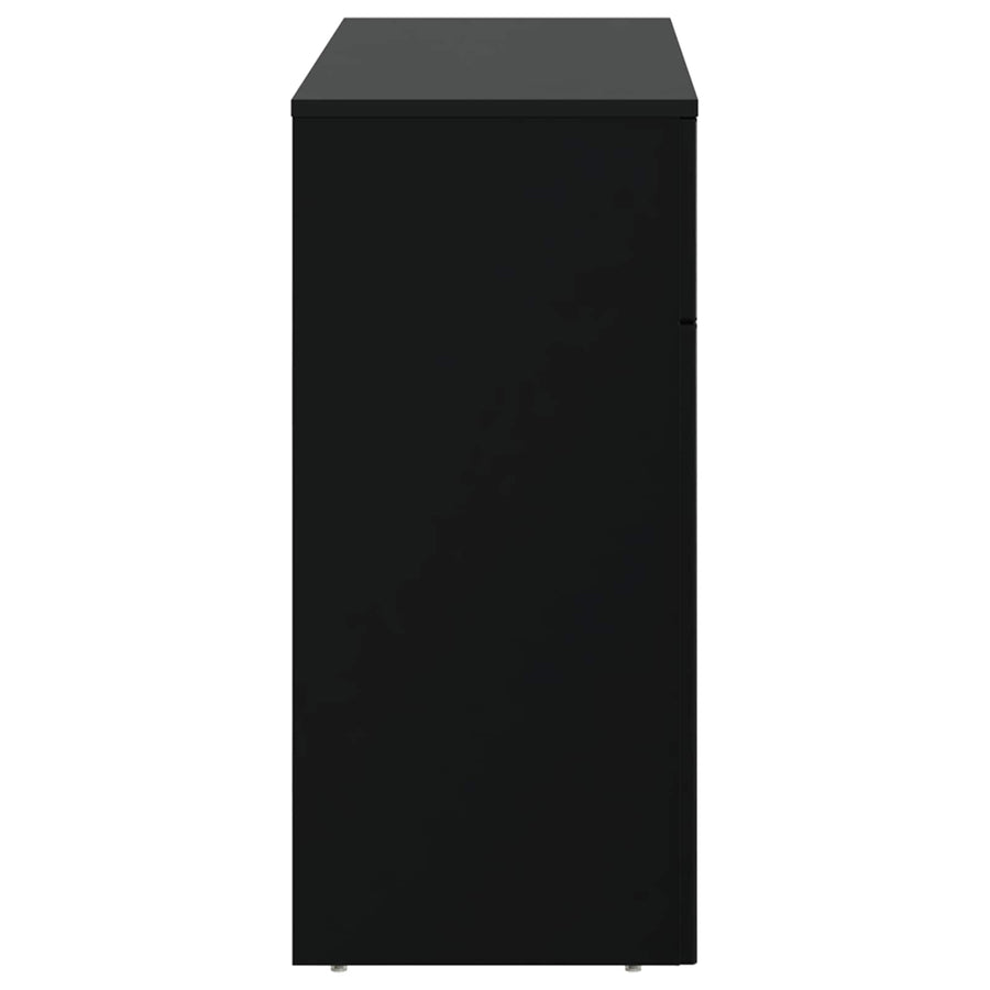 Salontafel Zwart 102 x 35 x 75 cm Bewerkt hout