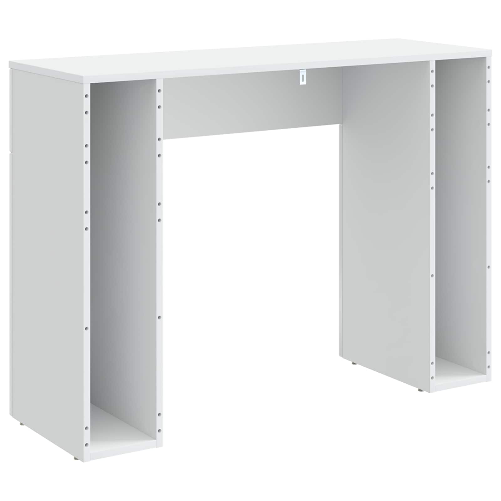 Salontafel Hoogglans Wit 102 x 35 x 75 cm Bewerkt hout