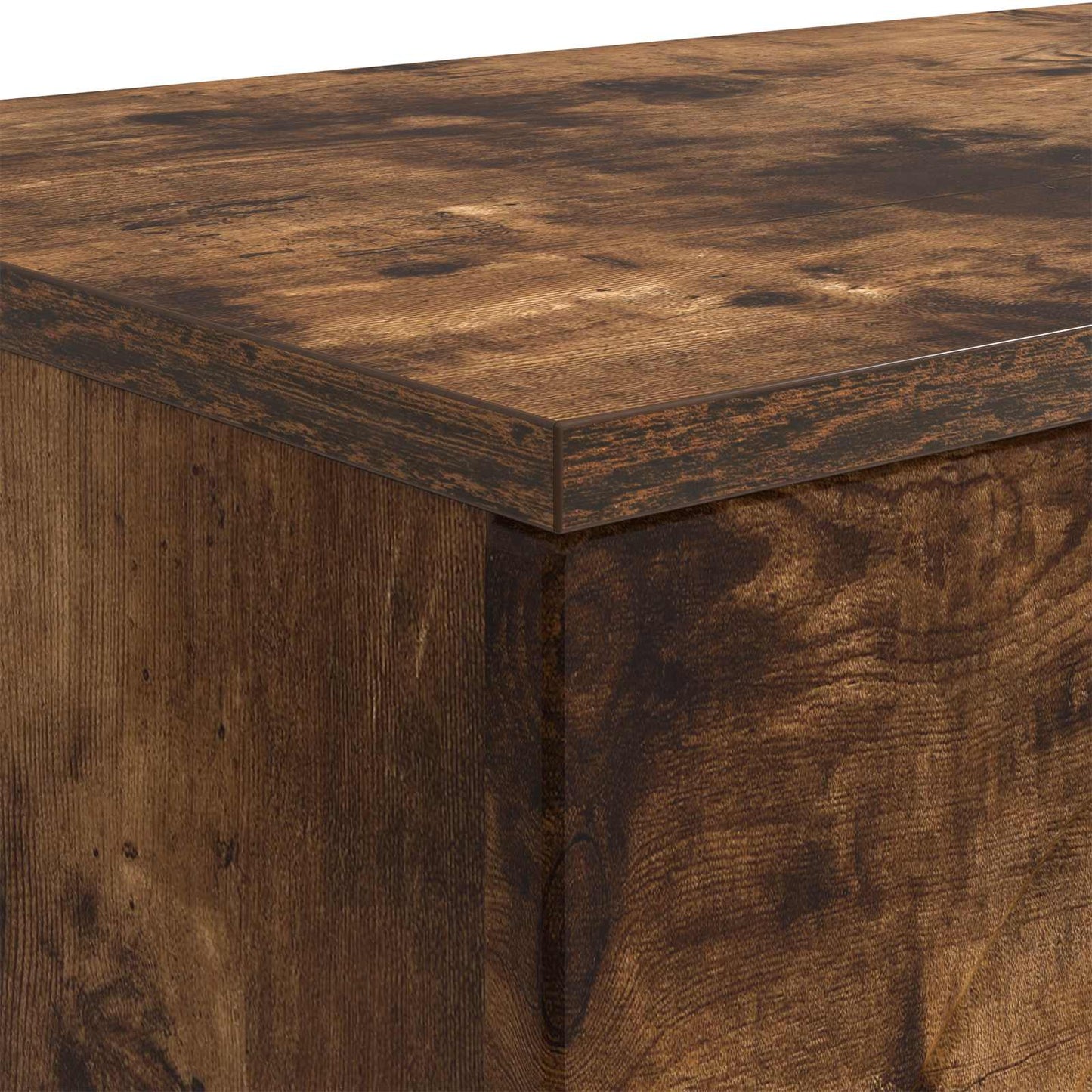 Salontafel Gerookt eiken 102 x 35 x 75 cm Bewerkt hout