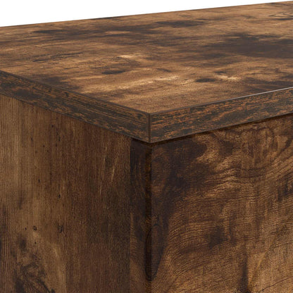 Salontafel Gerookt eiken 102 x 35 x 75 cm Bewerkt hout