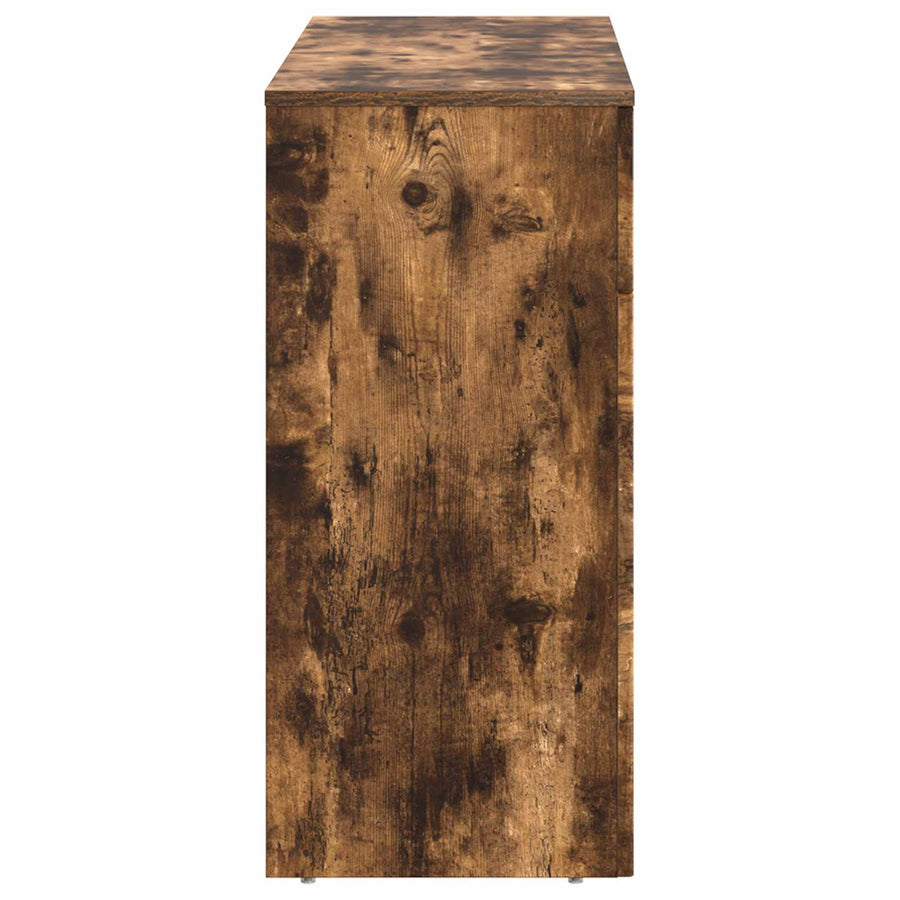 Salontafel Gerookt eiken 102 x 35 x 75 cm Bewerkt hout