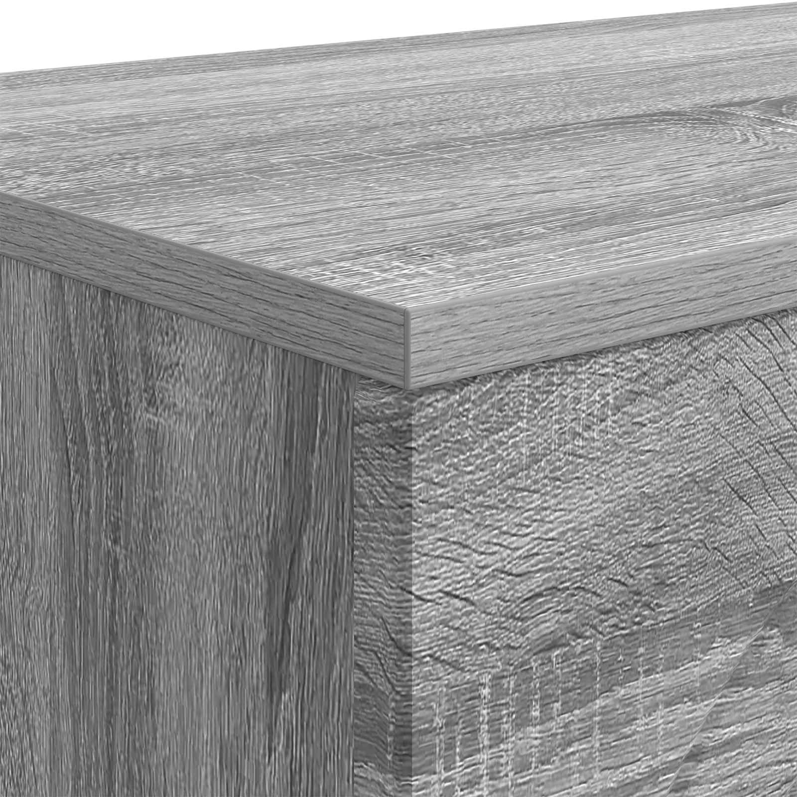 Salontafel Grijs sonoma 102 x 35 x 75 cm Bewerkt hout