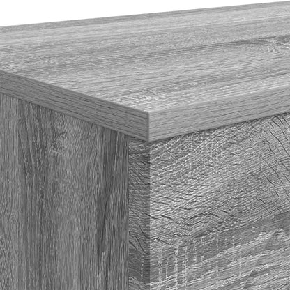 Salontafel Grijs sonoma 102 x 35 x 75 cm Bewerkt hout