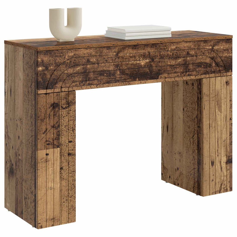 Salontafel Oud hout 102 x 35 x 75 cm Bewerkt hout