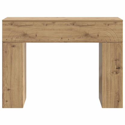 Salontafel Artisanaal eiken 102 x 35 x 75 cm Bewerkt hout