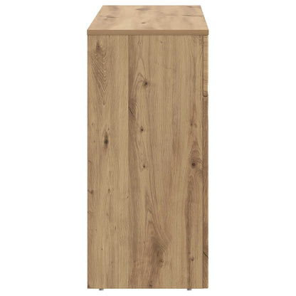 Salontafel Artisanaal eiken 102 x 35 x 75 cm Bewerkt hout