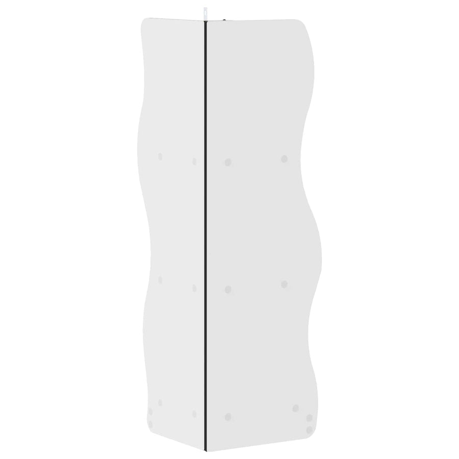 Hoekplank met plank Zwart 34 x 33 x 102 cm Bewerkt hout