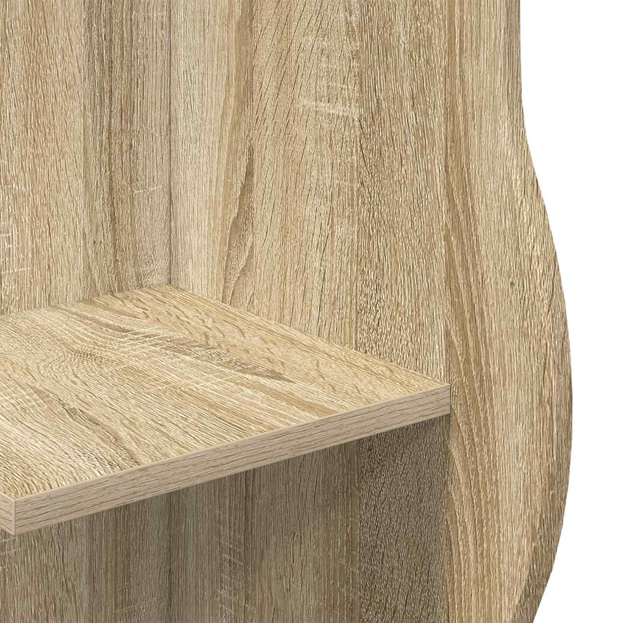 Hoekplank met plank Sonoma Eiken 34 x 33 x 102 cm Bewerkt hout