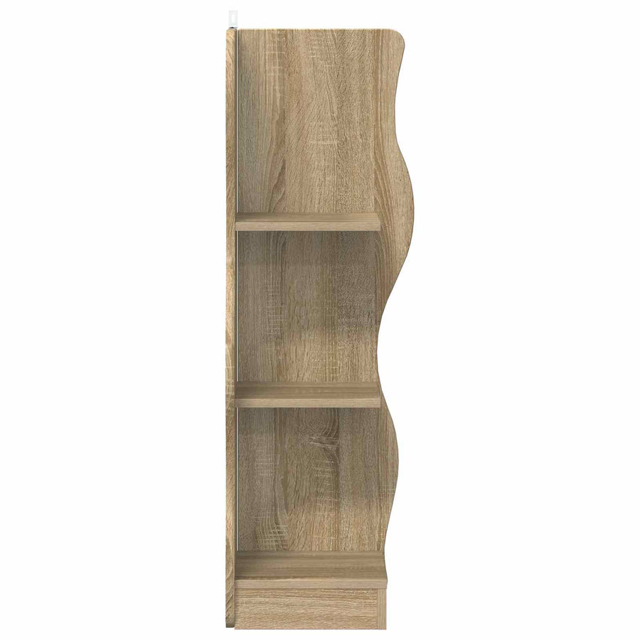 Hoekplank met plank Sonoma Eiken 34 x 33 x 102 cm Bewerkt hout