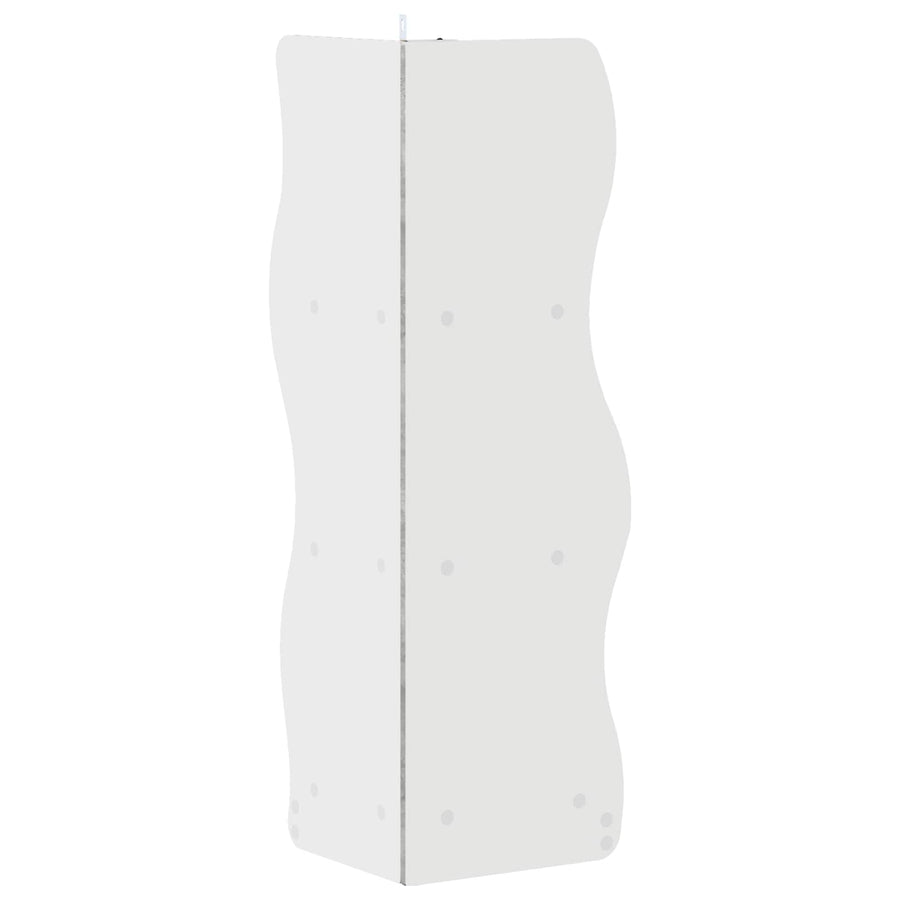 Hoekplank met plank Betongrijs 34 x 33 x 102 cm Bewerkt hout