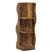 Hoekplank met plank Oud hout 34 x 33 x 102 cm Bewerkt hout
