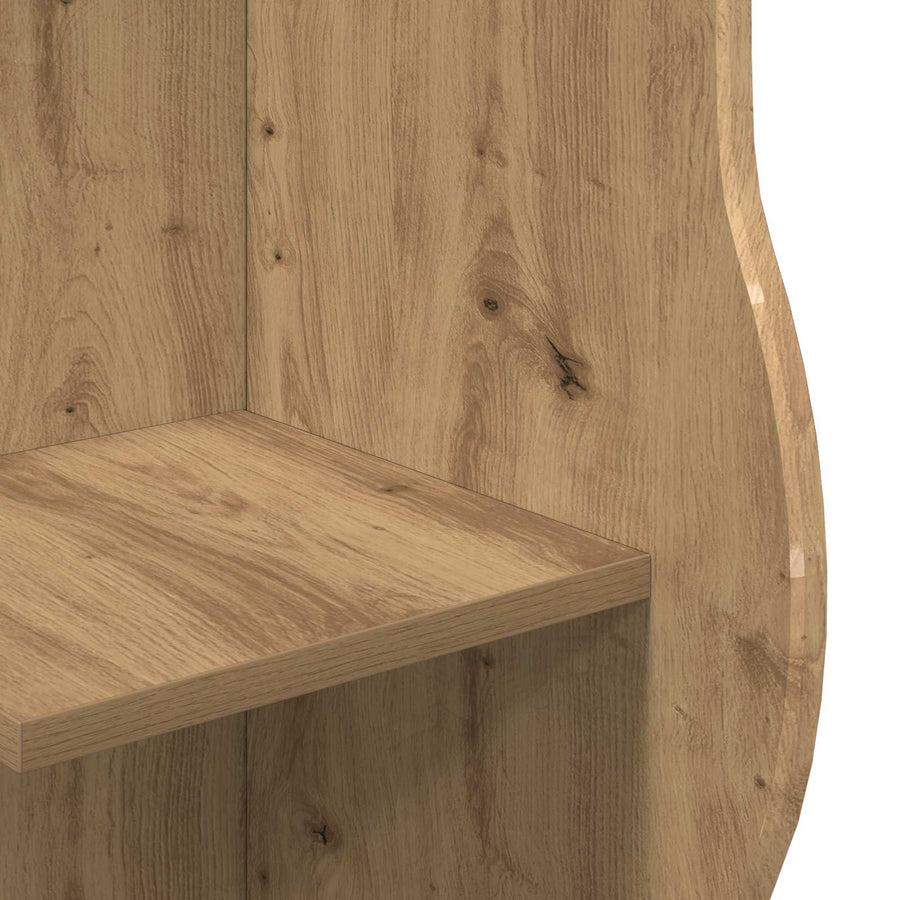 Hoekplank Artisanaal eiken 34 x 33 x 102 cm Bewerkt hout