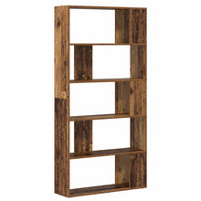 Boekenkast Oudhout 80 x 24 x 159 cm Bewerkt hout