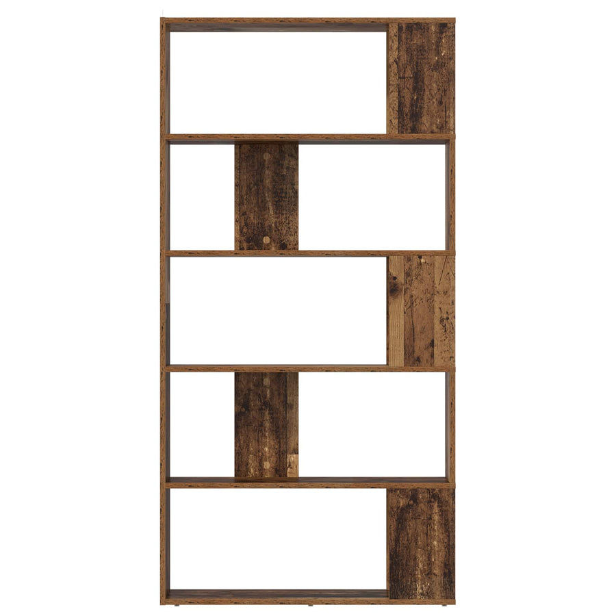 Boekenkast Oudhout 80 x 24 x 159 cm Bewerkt hout
