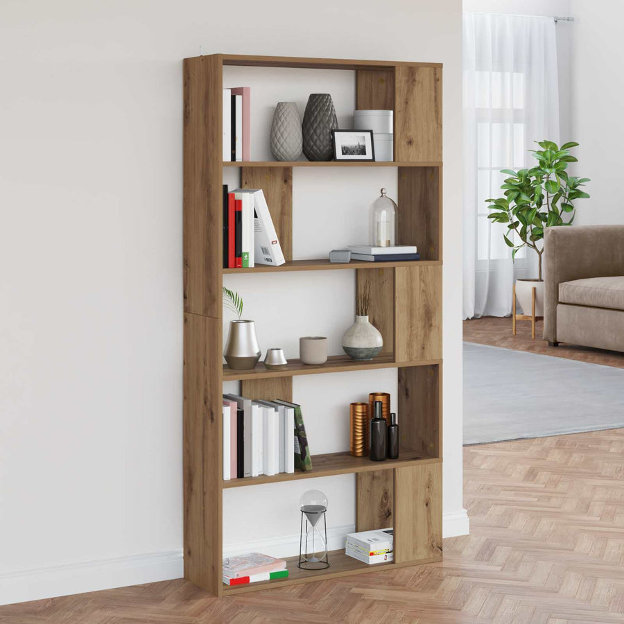 Boekenkast Artisan Eiken 80 x 24 x 159 cm Bewerkt hout