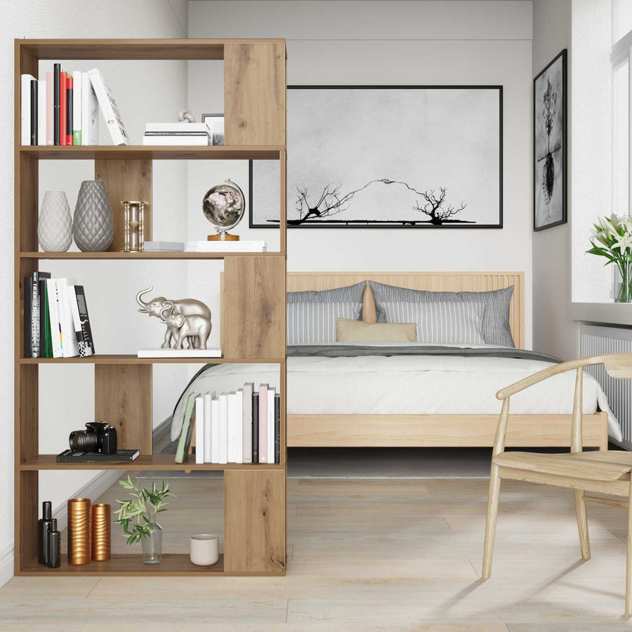 Boekenkast Artisan Eiken 80 x 24 x 159 cm Bewerkt hout